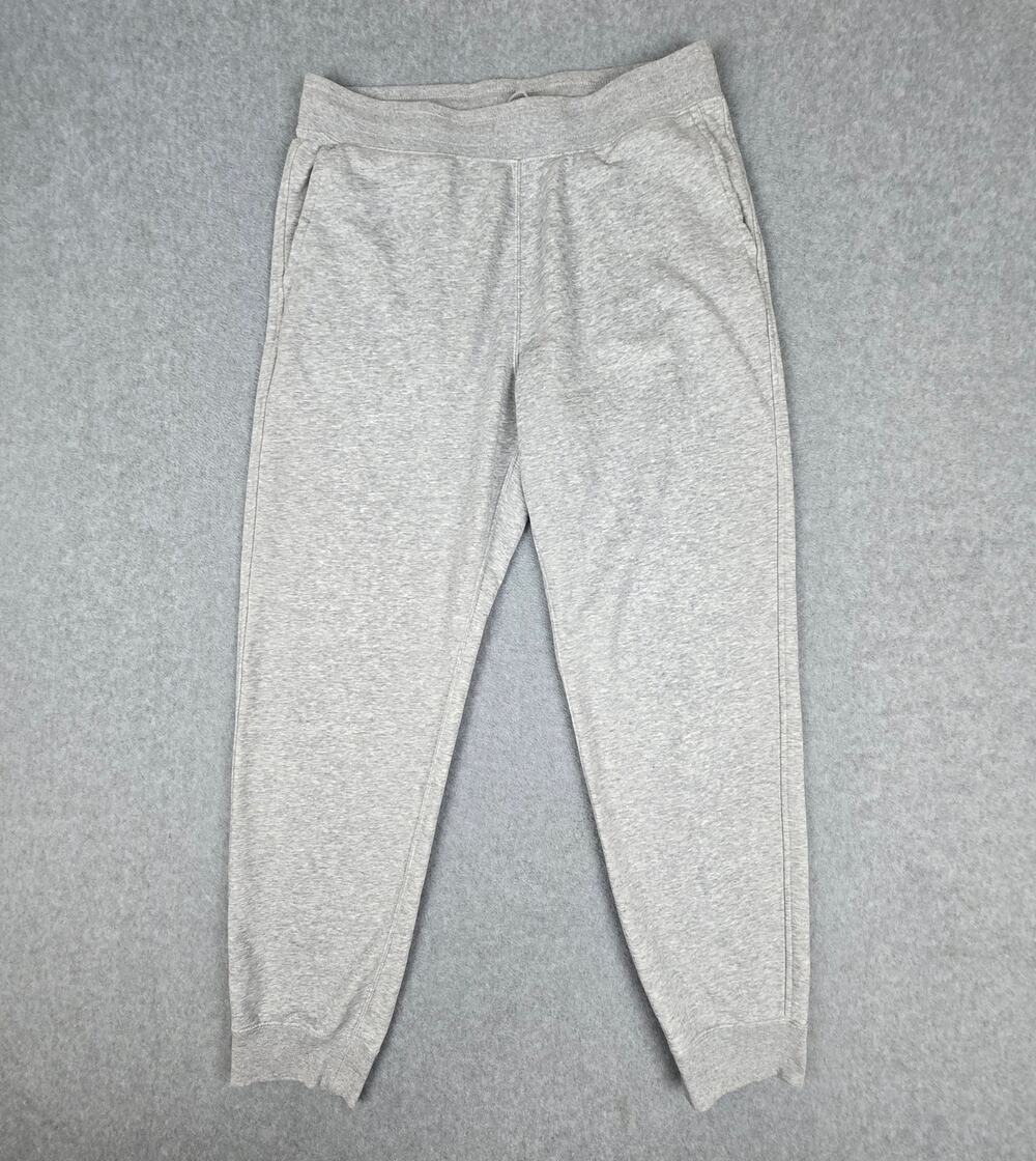 Uniqlo Mens Large Gray Joggers with Drawstring and Pockets